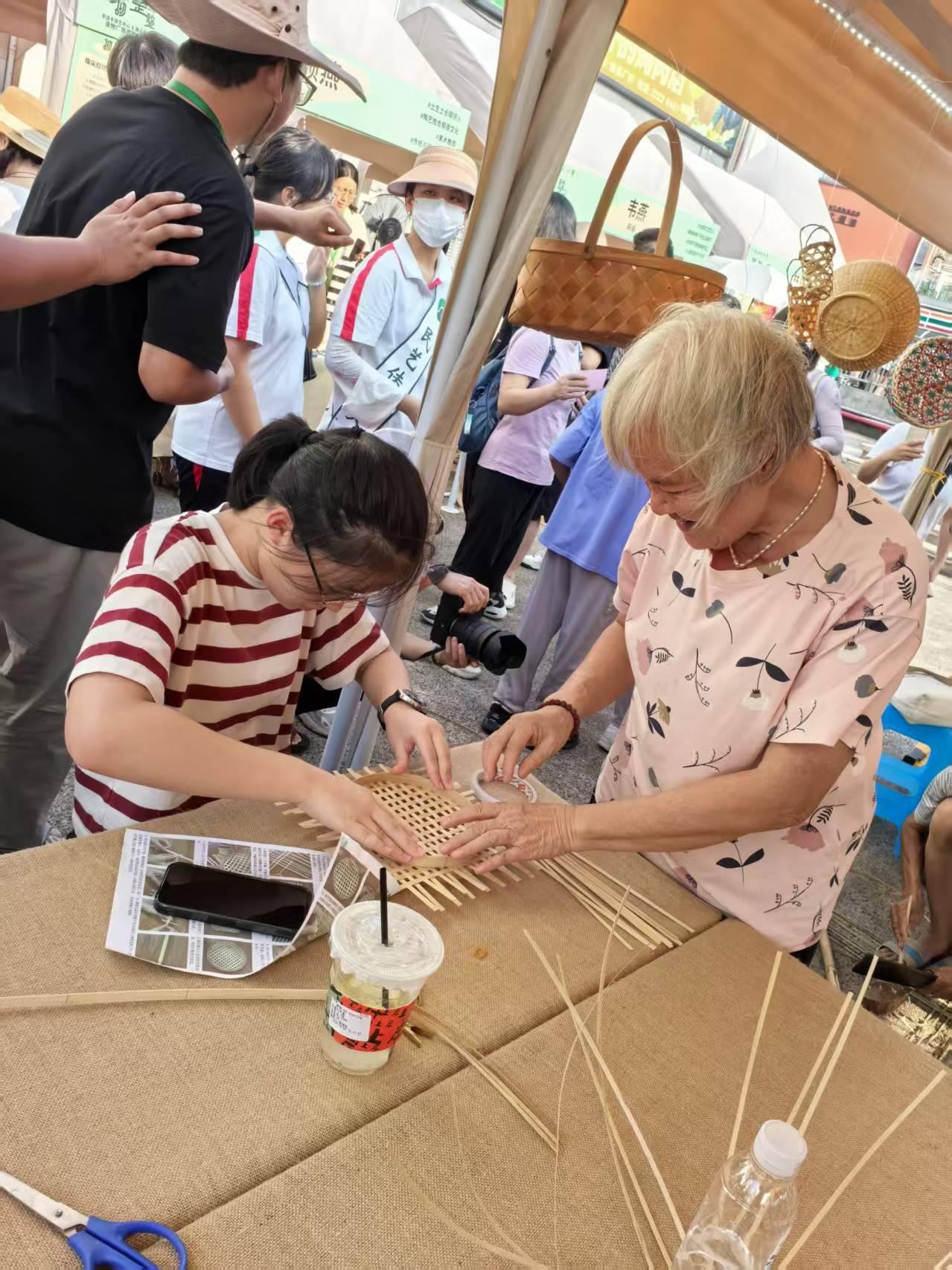 Participants taking part in a hands-on learning activity